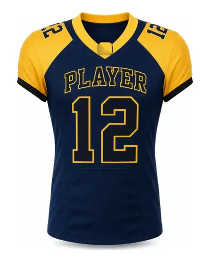 American Football style 1 — front and back views