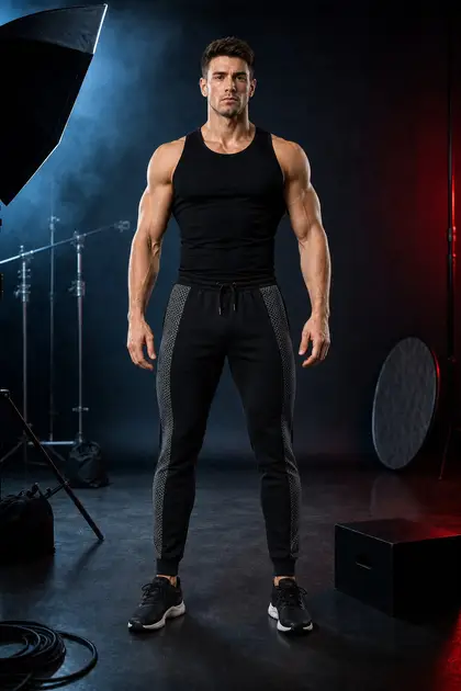 Jogger And Pants style 2 — front and back views