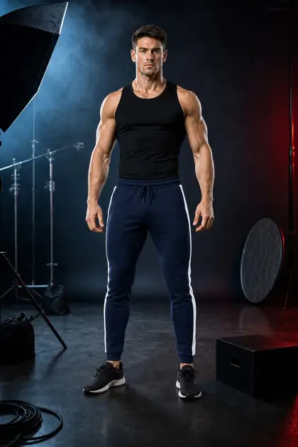 Jogger And Pants style 3 — front and back views