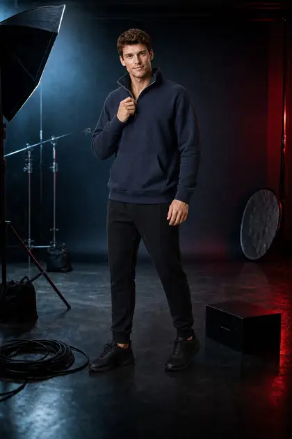 Quarter Zip 2 — Quarter-Zip Hoodies studio shoot