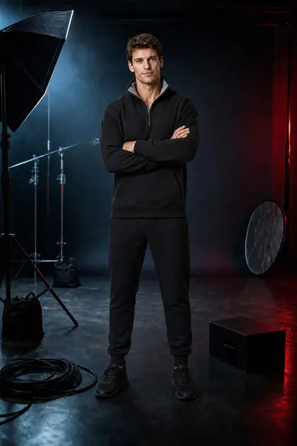 Quarter Zip 3 — Quarter-Zip Hoodies studio shoot