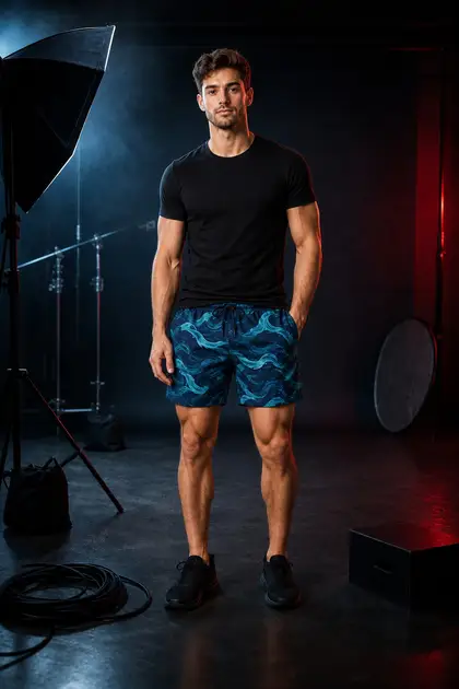 Shorts style 10 — front and back views