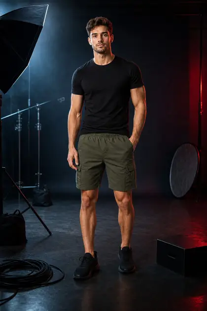Shorts style 11 — front and back views