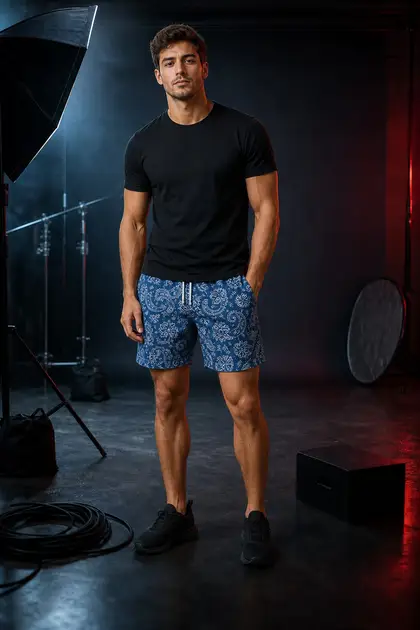 Shorts style 2 — front and back views