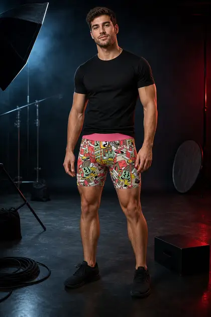 Shorts style 5 — front and back views