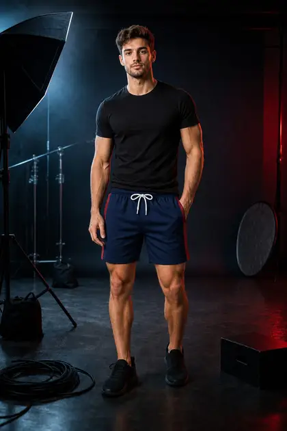 Shorts style 7 — front and back views