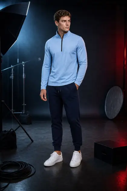 SWEATSHIRT style 1 — front and back views
