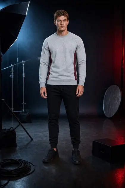 SWEATSHIRT style 2 — front and back views