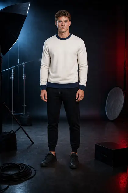 SWEATSHIRT style 3 — front and back views