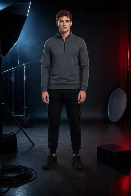 SWEATSHIRT style 4 — front and back views