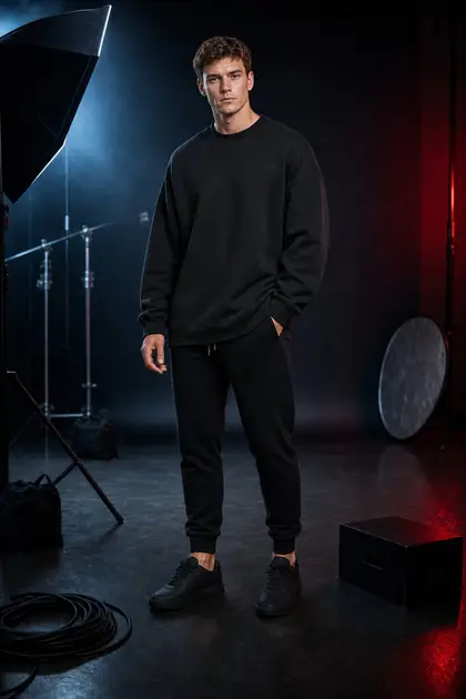 SWEATSHIRT style 6 — front and back views