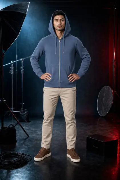 Zip Up Hoodie 3 — Zip-Up Hoodies studio shoot